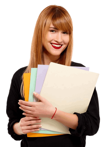 Smiling professional woman holding organized folders and documents, representing reliable financial expertise and strategic transaction services through M&A Advisory Tennessee.